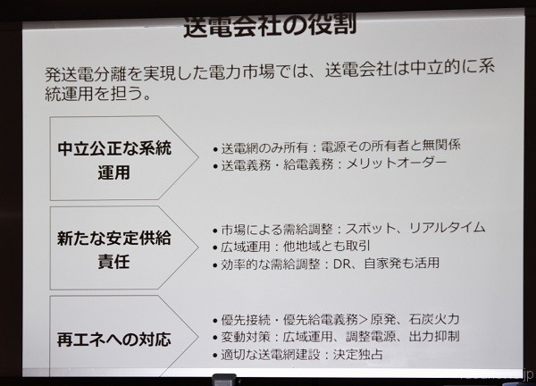 豊田陽介さんが上映したスライドの一部＝撮影・橋本正人