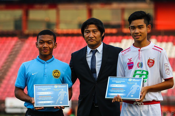 「U14 ASEAN Dream Football Tournament」では大会アンバサダーをつとめる＝写真提供・JDFA