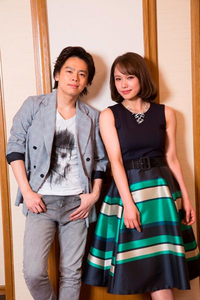 中川晃教さんとソニンさん＝撮影・岩村美佳