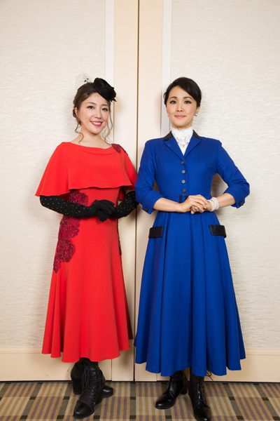 濱田めぐみさんと平原綾香さん＝撮影・岩村美佳