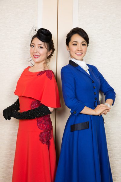 濱田めぐみさんと平原綾香さん＝撮影・岩村美佳