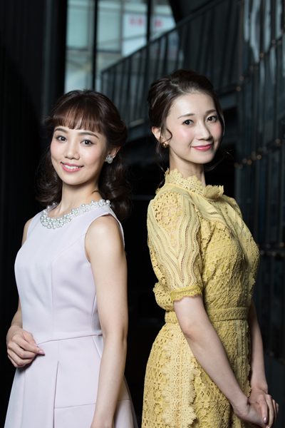 夢咲ねねさん（右）と咲妃みゆさん＝撮影・岩村美佳