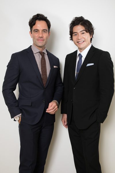 ラミン・カリムルーさん（左）と佐藤隆紀さん（右）＝撮影・岩村美佳