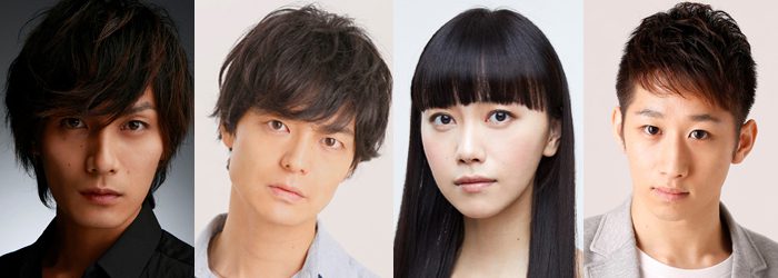 『リモートに集まる人々』に出演する（左から）加藤和樹さん、上口耕平さん、齋藤明里さん、工藤広夢さん