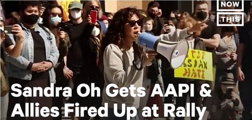 Sandra Oh Gives Fiery Speech at Rally Against Asian Hate　　　　　 YouTubeチャンネル　NowThis News