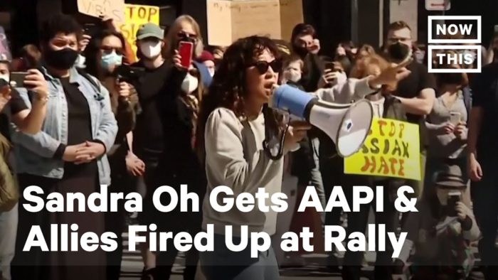 Sandra Oh Gives Fiery Speech at Rally Against Asian Hate　　　　　 YouTubeチャンネル　NowThis News