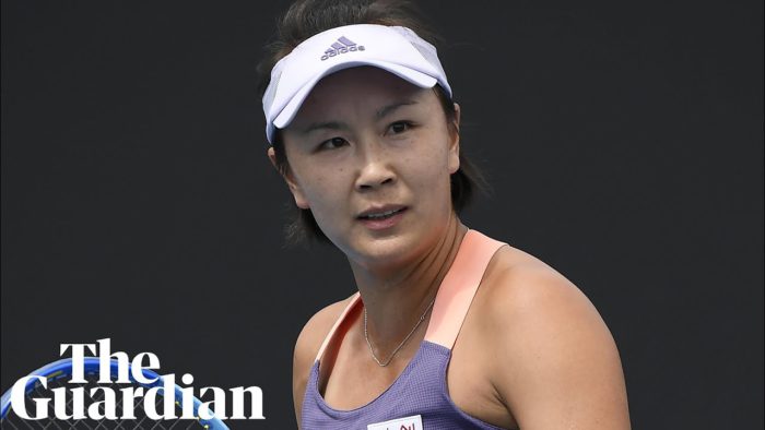 Peng Shuai: China faces global backlash over disappearance of tennis star　YouTubeチャンネルGuardian Sportより