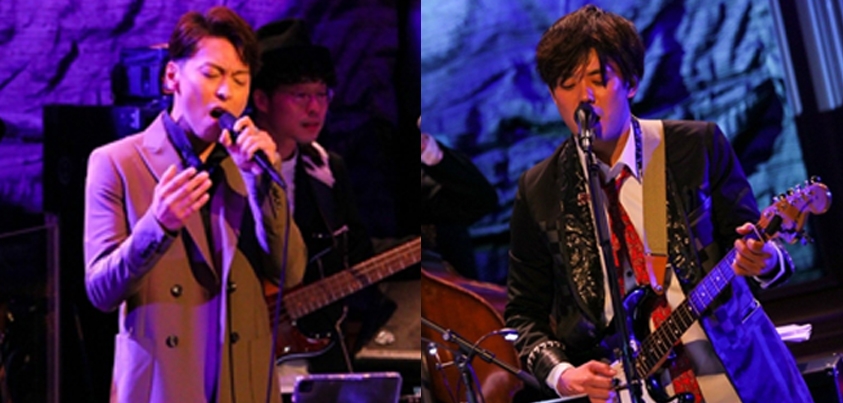 『The Song of Stars』2021年7月5日公演、東山光明さん（左）と藤岡正明さん（右）