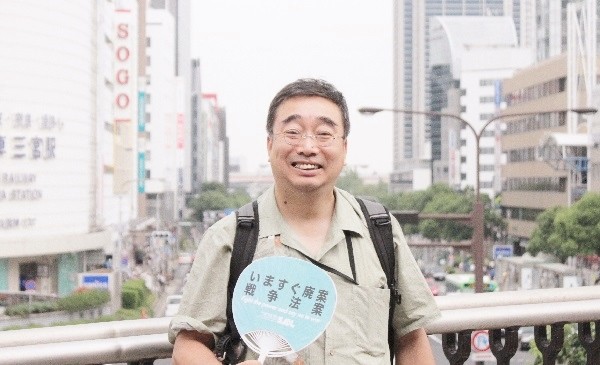 創価大学の佐野潤一郎さん＝2015年8月12日、撮影・橋本正人