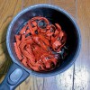 2.平紐は、前回の鎧製作で余ってたものを染色し、再利用しました。＝撮影・Lapis