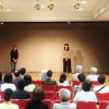 2016年9月23日上映後のトークイベント　左は聞き手の大和陽子さん　右が城間真弓さん＝撮影・塚本健さん