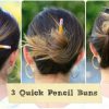 YouTubeの「3 Quick Pencil Bun Ideas | Back-to-School Hairstyles」＝「Cute Girls Hairstyles」チャンネルより