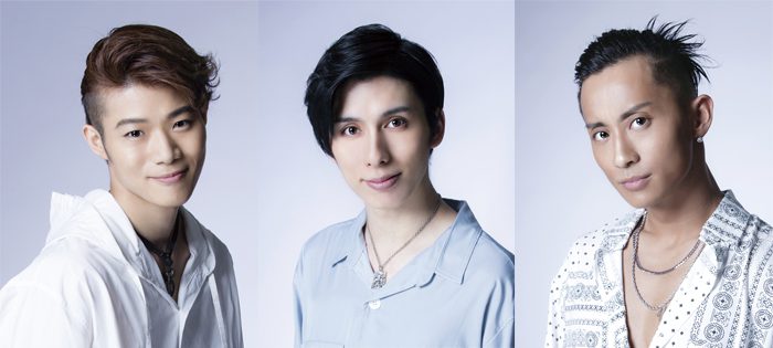 新メンバーの廣瀬真平さん（左）、新開理雄さん（中）、Homerさん（右）＝「DIAMOND☆DOGS」PROFILEページより
