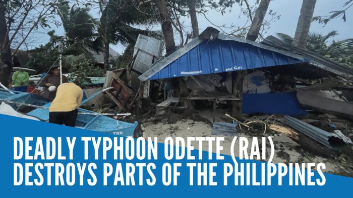 DeaDeadly typhoon Odette (Rai) destroys parts of the Philippines　YouTubeチャンネルINQUIRER.Netよりdly typhoon Odette (Rai) destroys parts of the Philippines　YouTubeチャンネルINQUIRER.Netより