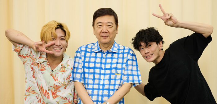 （写真左から）一色洋平さん、鴻上尚史さん、玉置玲央さん＝撮影：NORI