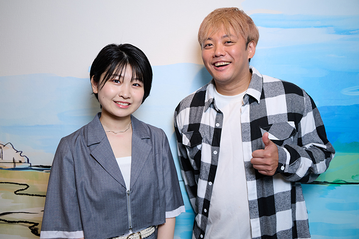 （写真右から）藤岡正明さん、川嵜心蘭さん＝撮影：NORI