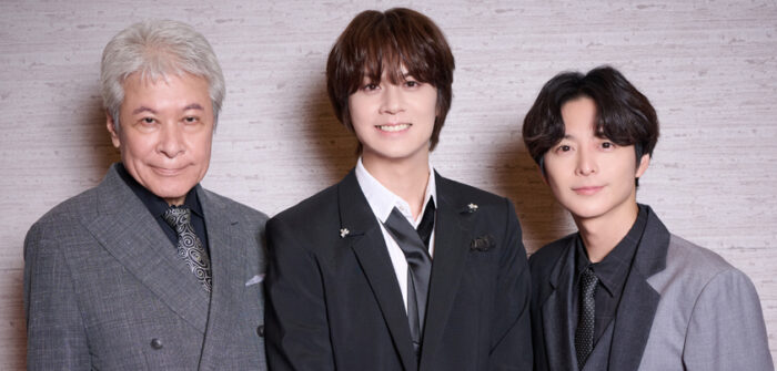 （写真左から）鹿賀丈史さん、浦井健治さん、小池徹平さん=撮影・NORI