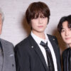 （写真左から）鹿賀丈史さん、浦井健治さん、小池徹平さん=撮影・NORI
