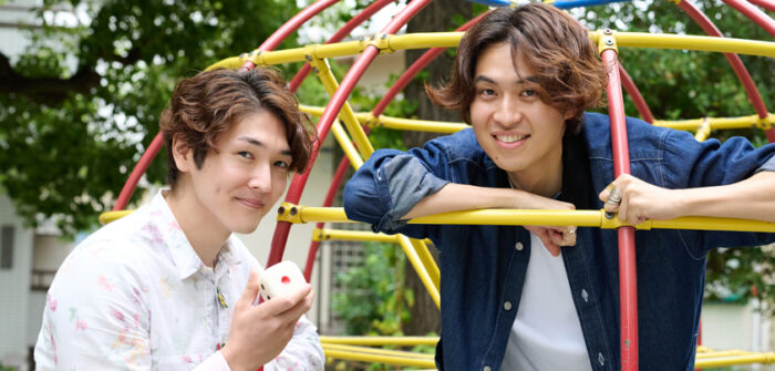 （写真左から）山田元さん、山野靖博さん＝撮影・NORI