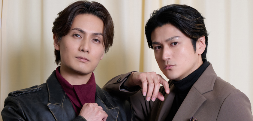 （写真左から）加藤和樹さん、渡辺大輔さん＝撮影・NORI