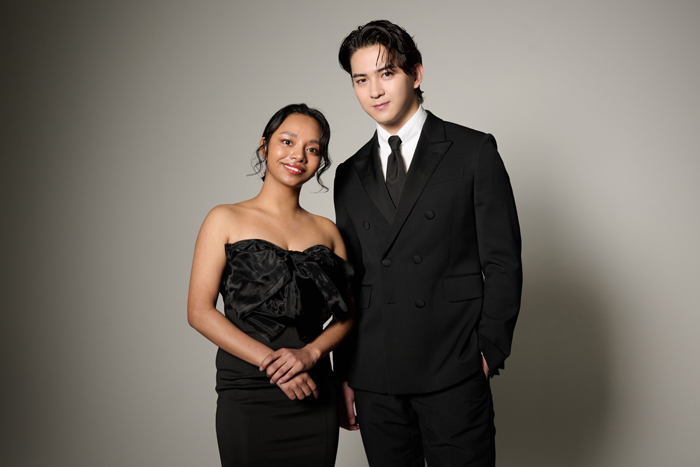 (写真右から)甲斐翔真さん、ルミーナさん=撮影・NORI